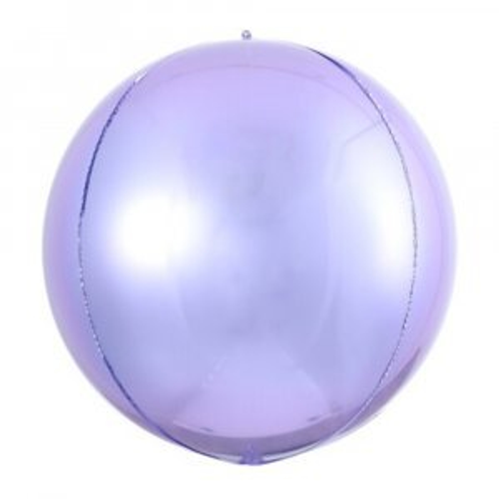 3D сфера 10", фиолетовый сатин.  И46