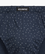 Мужские трусы слипы классика Atlantic, набор 3 шт., хлопок, темно-синие + серый меланж + голубые, 3MP-181