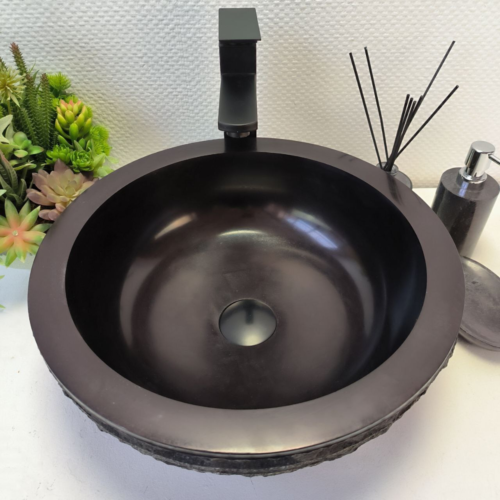 Раковина из андезита Bowl Black Marmo BA-62961 40*40*15 21