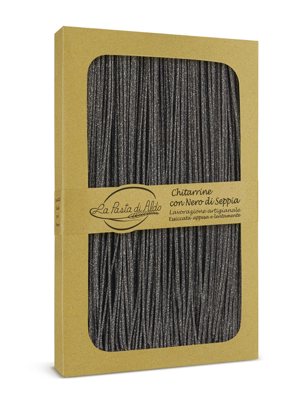 Паста Chitarrine (Китарине), с чернилами каракатицы 100 гр - La Pasta di Aldo