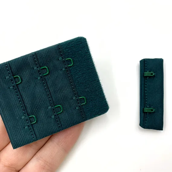 Застежка с крючками изумруд 2 ряда (цв. 1994), 44*55 мм