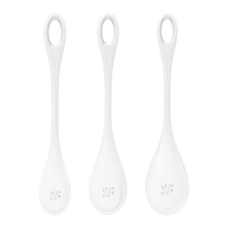 Набор вагинальных шариков Satisfyer YONI, силикон, белый