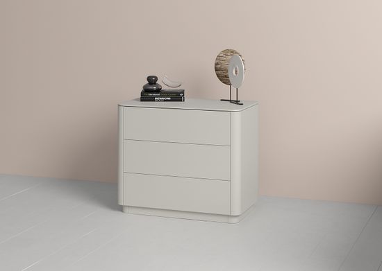 Комод Tammi 3 ящика ширина 90 см (серо-бежевый)