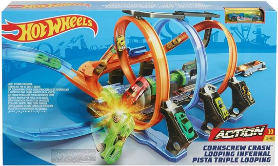 Mattel Hot Wheels FTB65 Хот Вилс Игровой набор &quot;Винтовое столкновение&quot;