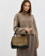 Сумка 980 17 принт леопард мелкий