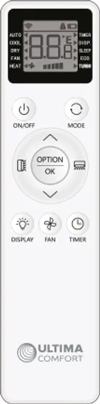 Мульти сплит-система на 2 комнаты Ultima Comfort UC-3FMA24-OUT/2*UC-ECM12PN