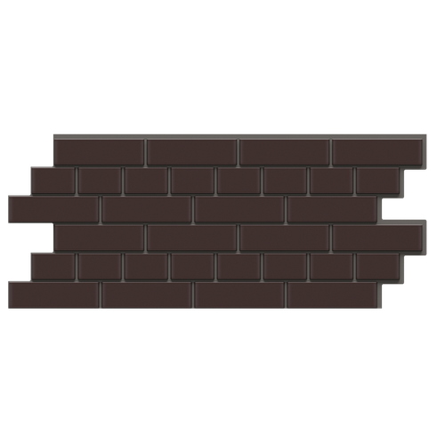Термопанели кирпич 40 мм  Коричневый