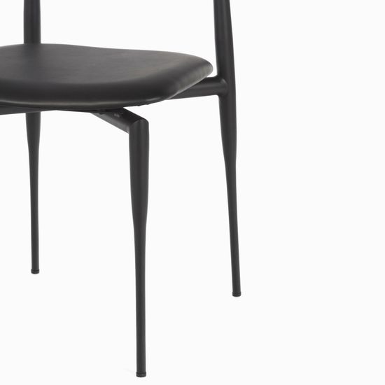 Обеденный стул Wagner экокожа цвет черный