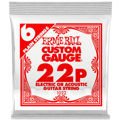 ERNIE BALL 1022 Plain Steel .022 - Струна одиночная для акустической и электрогитары