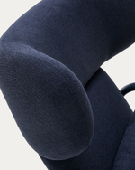 Кресло Inari синее из стали и полиэстра