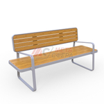 Скамейка Мадрид Кросс с подлокотниками