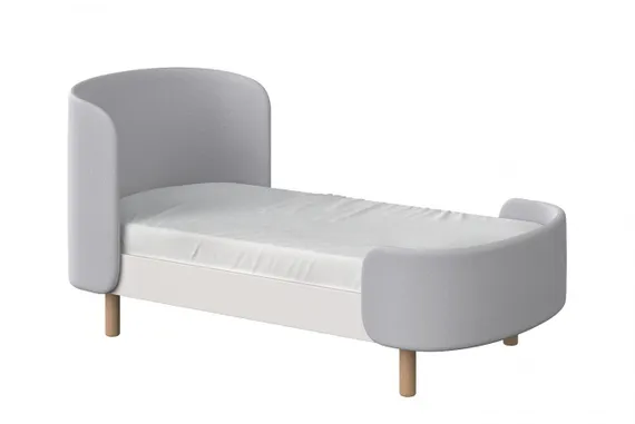Кровать Ellipse Kidi Soft для детей от 3 до 7 лет Серая