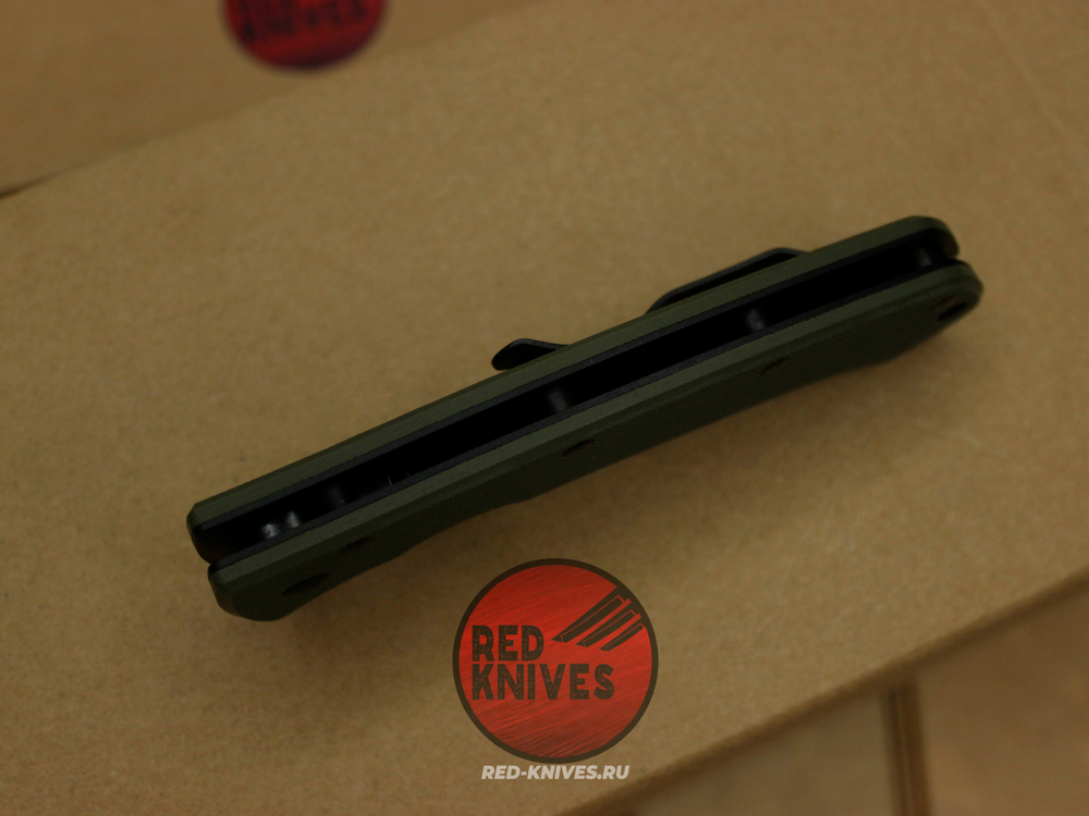 Нож Spyderco Lum Tanto - зеленая рукоять, клинок черный