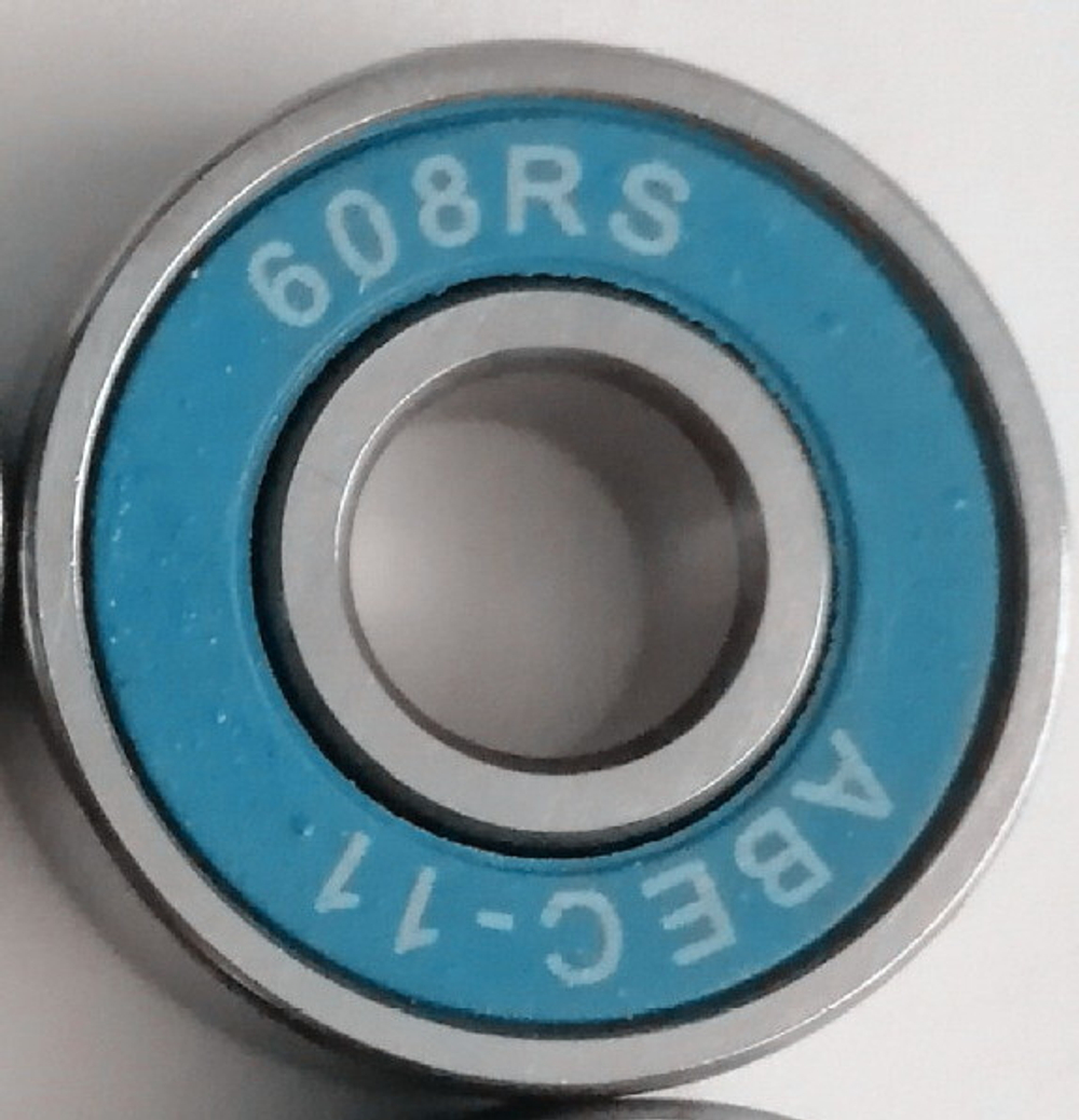 Подшипник  abec-11, 608RS для роликовых коньков, самокатов, скейтов (синий пыльник)