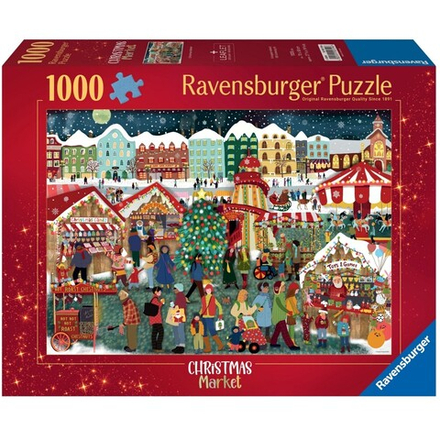 Ravensburger - Пазлы Рождественский рынок 1000 элементов. 007296