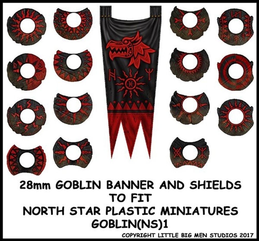 GOBLIN(NS)1  Goblin Banner and Shields 1