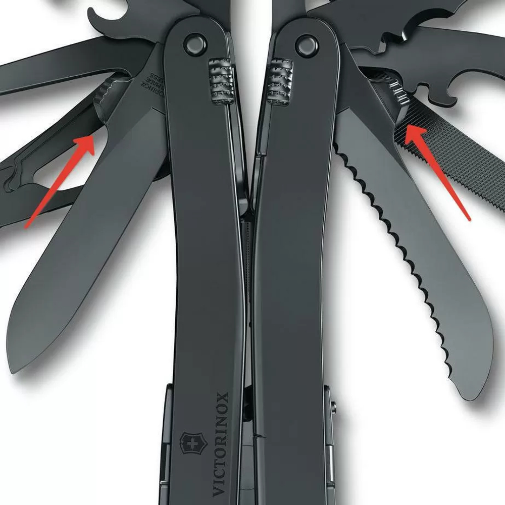Мультитул Victorinox SwissTool Spirit MXBS, 105 мм, 24 функций, черный, нейлоновый чехол