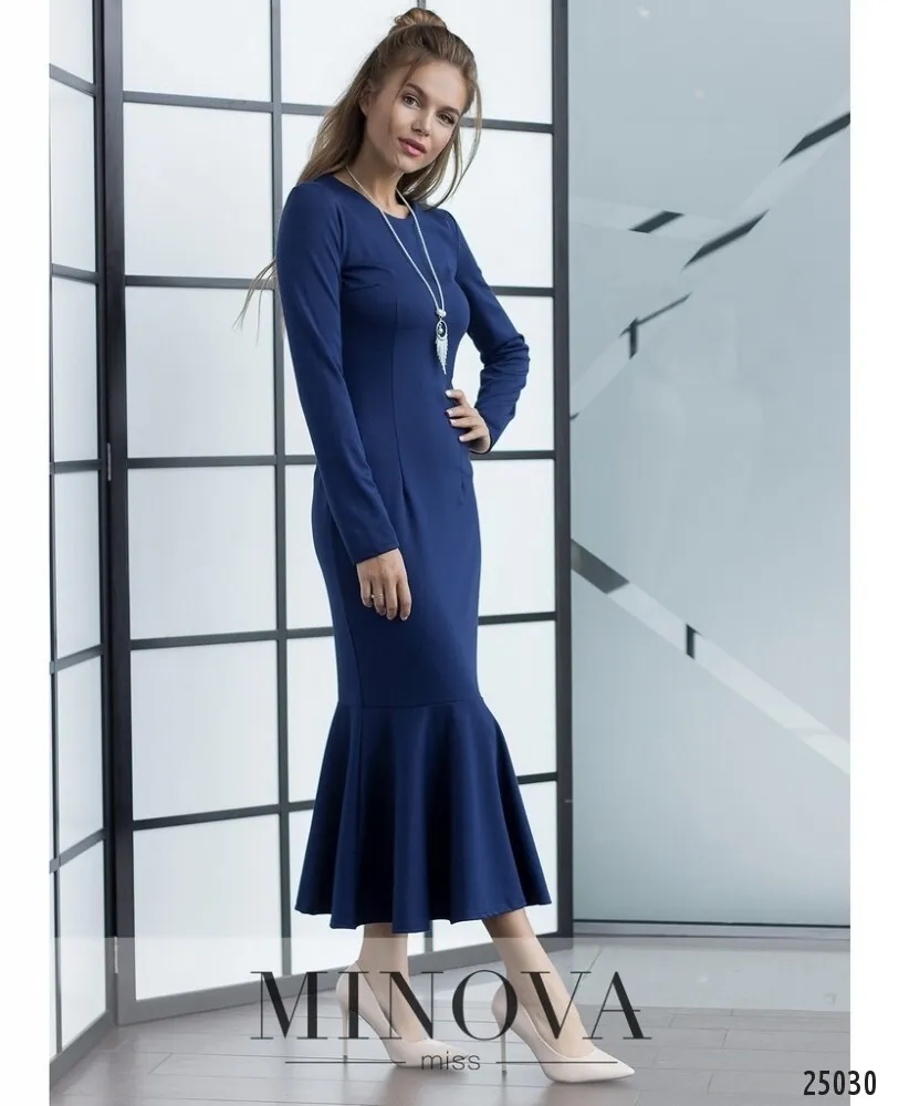 Платье 3100-синий Minova