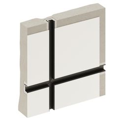 Теневой профиль разделительный анодированный черный, 3000x13x15 мм