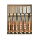Комплект стамесок Fujikawa (Фудзикава) Shirogami 6, 9, 12, 18, 24, 30 мм Z.F-PRO-6