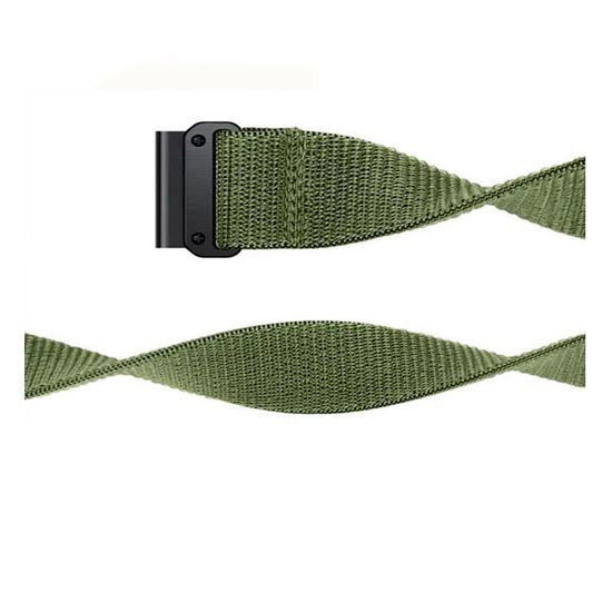 Ремешок QuickFit 20 мм нейлоновый для Garmin Fenix 7S, Fenix 6S, Fenix 5S, Instinct 2S, Epix Pro Gen 2 (42 mm) быстросъемный велкро (Хаки)