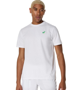 Мужская теннисная футболка Asics Court Graphic Short Sleeve - белый