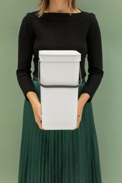 Brabantia Контейнер для мусора Sort & Go 12л Светло-серый