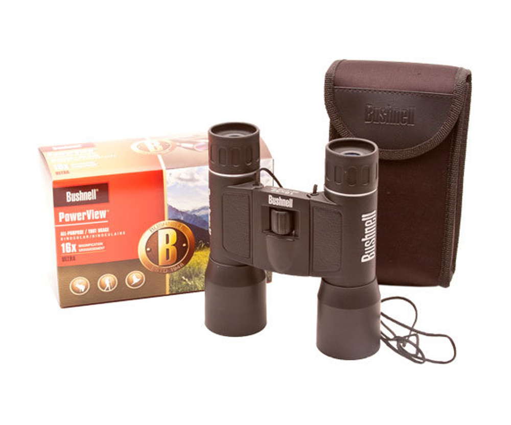 Комплект поставки бинокля Bushnell PowerView 16 32