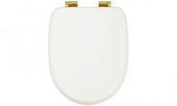 Сиденье для унитаза Migliore Gianeta ML.GNT-26.810.LB.DO с микролифтом, цвет: Белый/золото