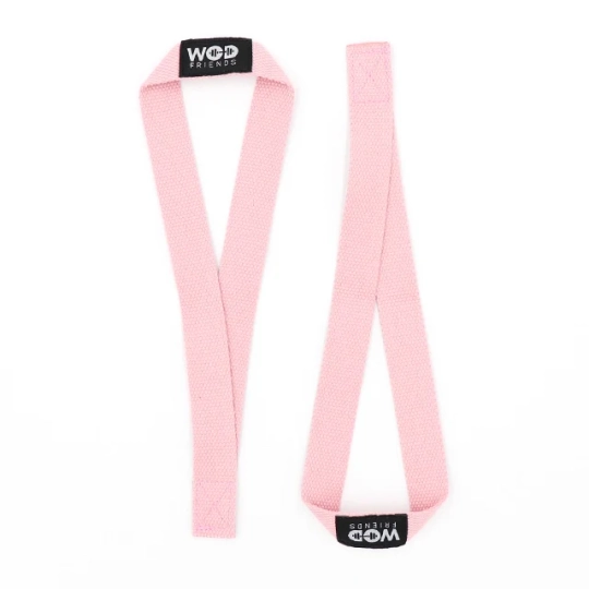 Лямки, ремни для становой тяги WOD Friends Weight Lifting Straps (Розовые)