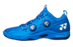 YONEX Power Cushion Infiniti 2 Textile, Synthetic Leather Low top Badminton Shoes Men"s Metal Blue