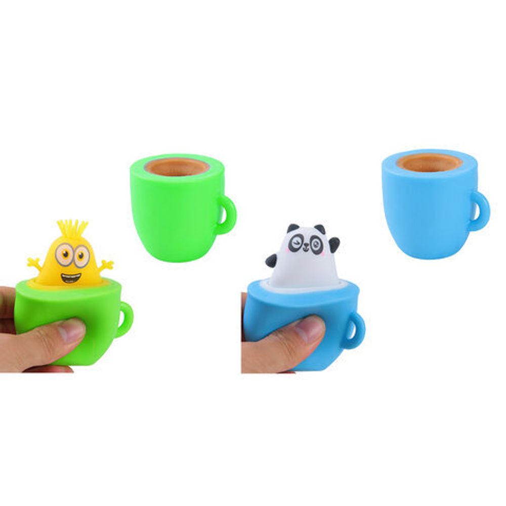 Игрушка-антистресс "ВЕСЕЛЫЕ ЧАШКИ", 6 см, ассорти, 3 вида, дисплей, JOLLY JOT (ДЖОЛЛИ ДЖОТ), 665769