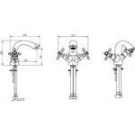 Смеситель для раковины Boheme Crystal 291-CRST