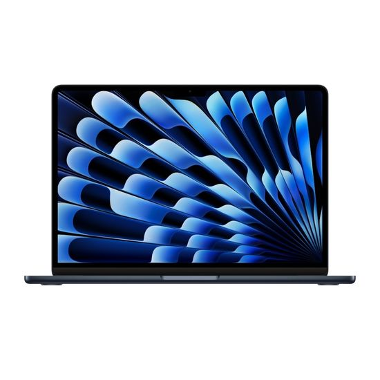 Apple MacBook Air 15" (M3, 8C CPU/10C GPU, 2024), 16 ГБ, 512 ГБ SSD, «полуночный черный»