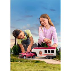 Schleich Horse Club - Грузовик с прицепом для лошадей на берегу озера 42705