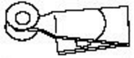 Зажим-ролик для шины пластиковой, цвет бежевый (за 10 шт)