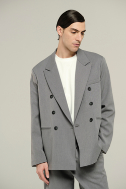 Пиджак двубортный | grey
