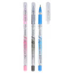 Ручка шариковая, масляная, Piano, синие чернила, серия "Flower", прозрачный корпус, 50 шт