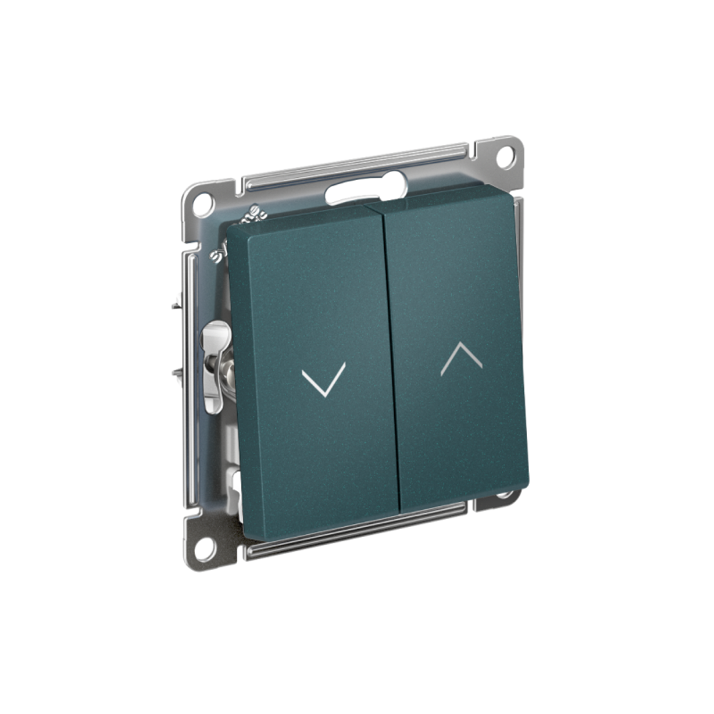 Выключатель для жалюзи 2-кл. AtlasDesign 10А механизм изумруд SE ATN000819 Выключатель для жалюзи 2-кл. AtlasDesign 10А механизм изумруд SE ATN000819