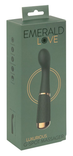 Зеленый стимулятор точки G Luxurious G-Spot Massager - 19,5 см. (Цвет: зеленый)
