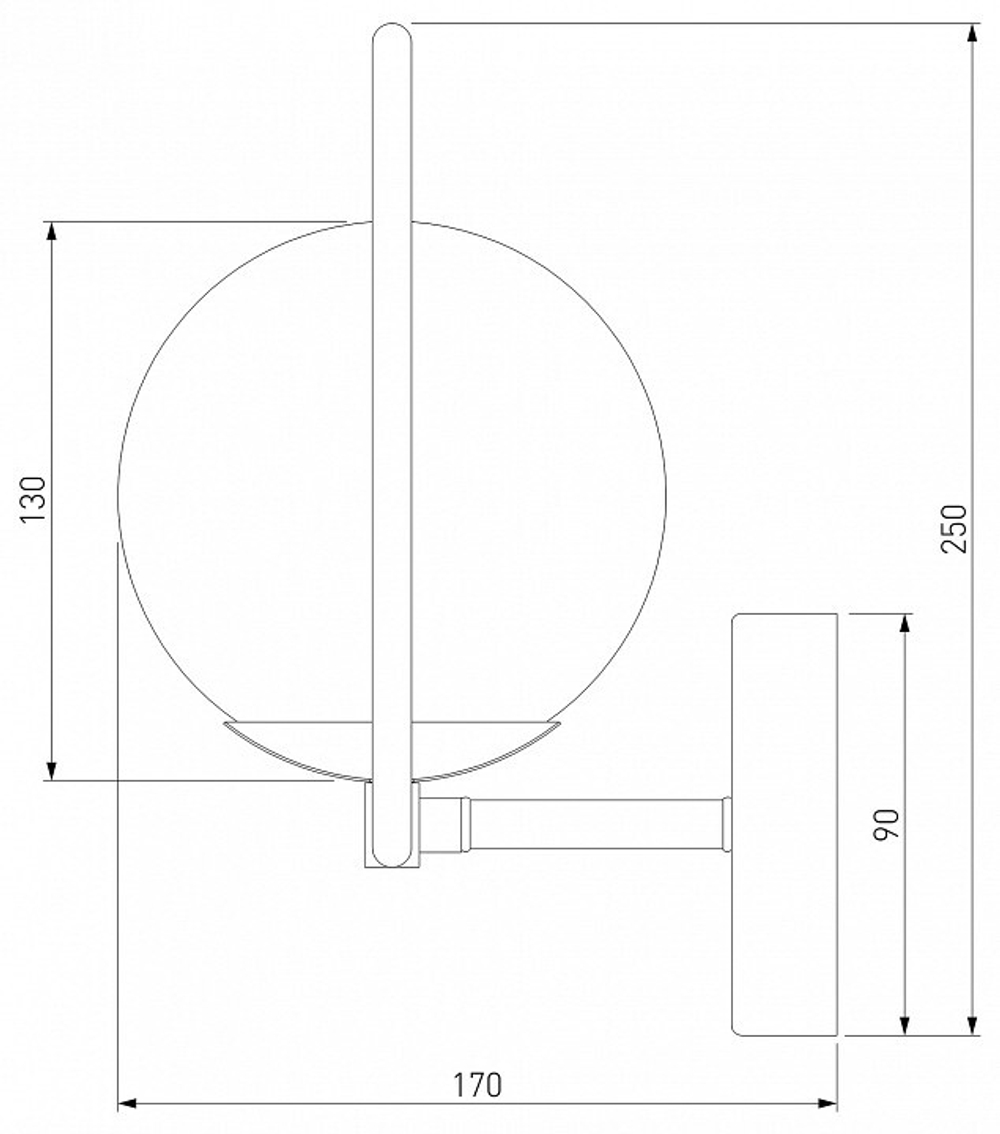 Бра Eurosvet Ringo 50289 хром