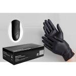 перчатки черные нитриловые