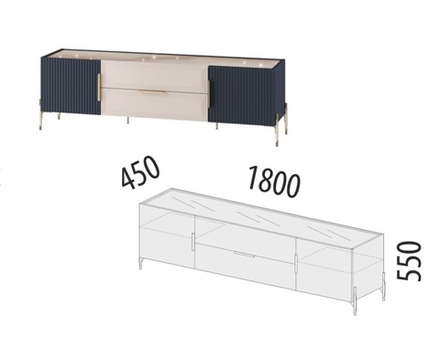 Флоренция-610 (DaVita) 610.03 Тумба под аппаратуру