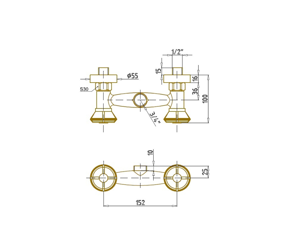 Душевая система Bronze de Luxe 10118DF  "Двойной цветок"