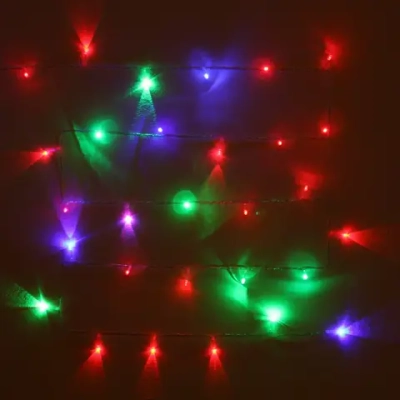 Гирлянда для дома с USB-зарядкой 5м 50 ламп LED, прозрач.провод, IP-20, Мультицвет