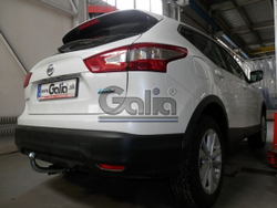 Фаркоп оцинкованный Galia N054A для Nissan Qashqai 2007-2014, Qashqai 2 2014-(паспорт и сертификат в комплекте)(без электрики)