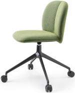 Стул офисный с обивкой Scab Design Mentha Pop, черный, зеленый