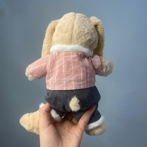 Мягкая игрушка Зайка-мальчик в розовой рубашке. Мягкая игрушка 013 Chalet Green