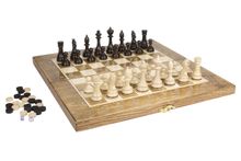 Шахматы + Шашки + Нарды 3 в 1 "Сенатор 2", 40 см, ясень, Partida