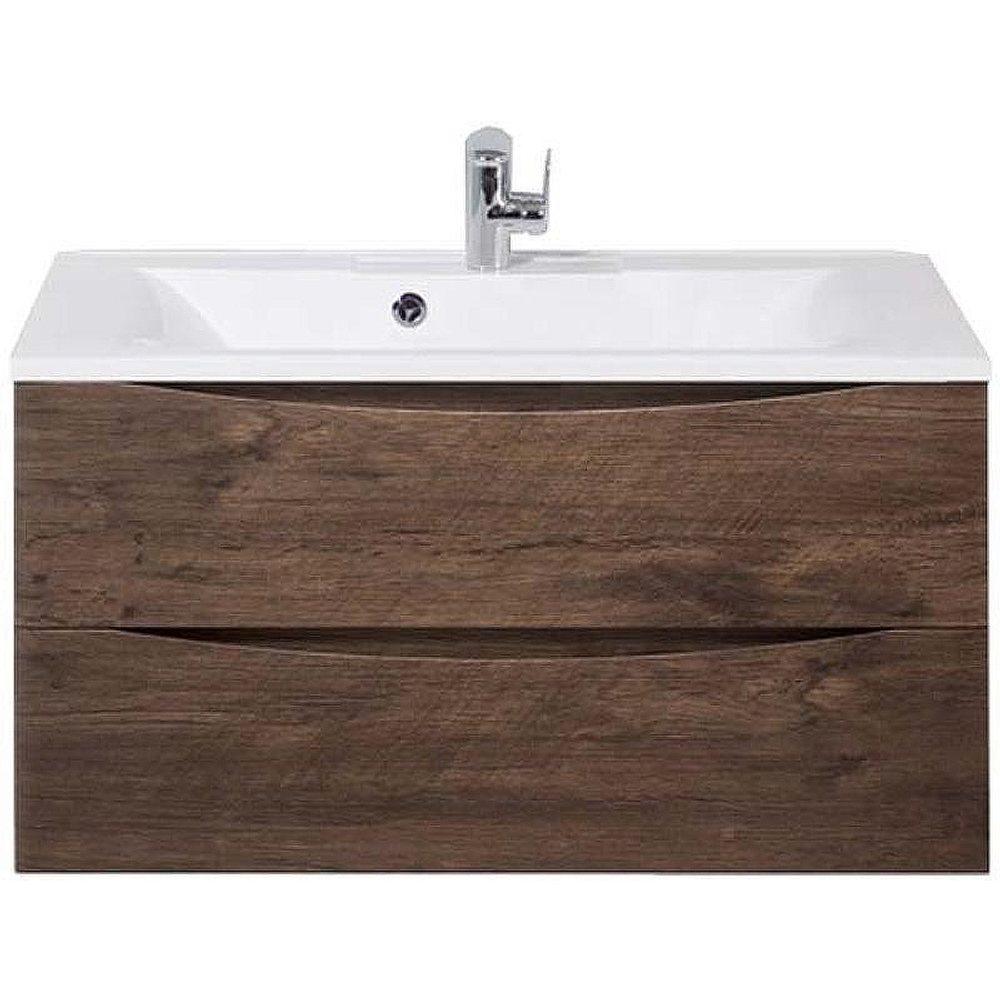 Тумба под раковину BelBagno Marino 90 MARINO-900-2C-SO-RW-P подвесная Rovere Moro